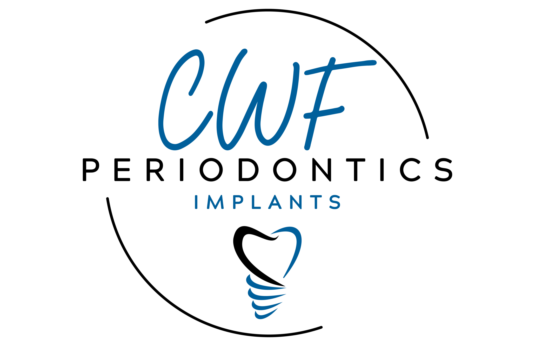 CWF Periodontics and Implants Round Logo